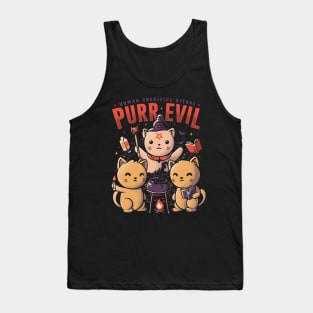 Purr Evil - Cute Devil Cat Gift Tank Top